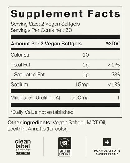 Mitopure Softgels Urolithin A
